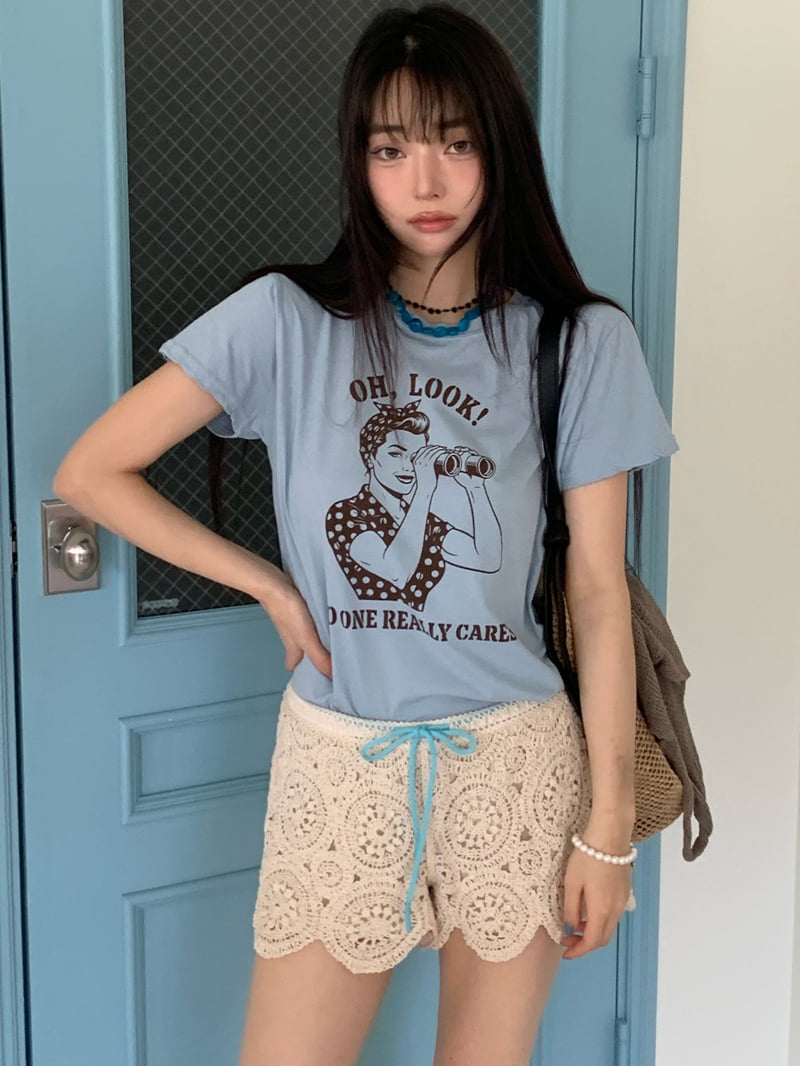 Tarabymotion - Korean Women Fashion - #momslook - Retro Tee