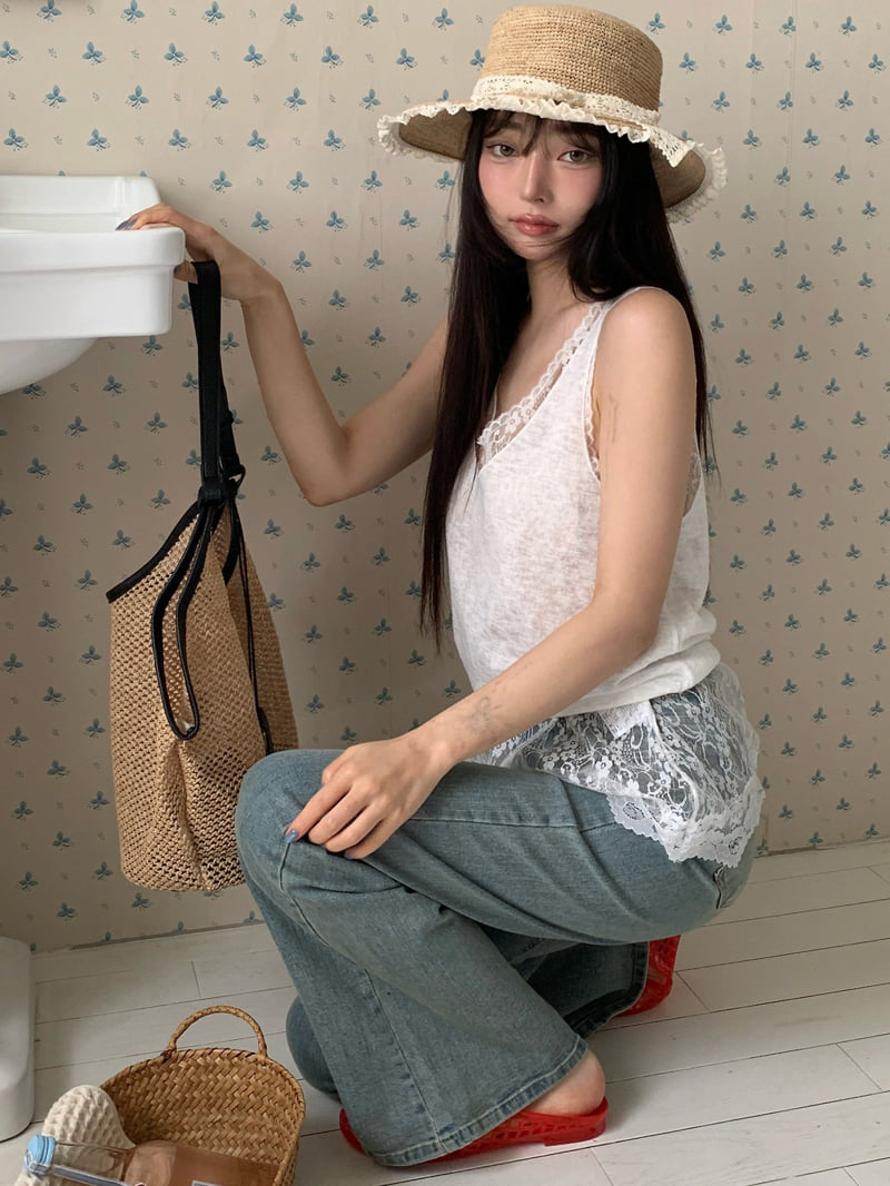 Tarabymotion - Korean Women Fashion - #momslook - Double Lace Necklace - 3