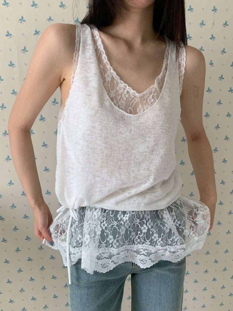 Tarabymotion - Korean Women Fashion - #momslook - Double Lace Necklace - 4