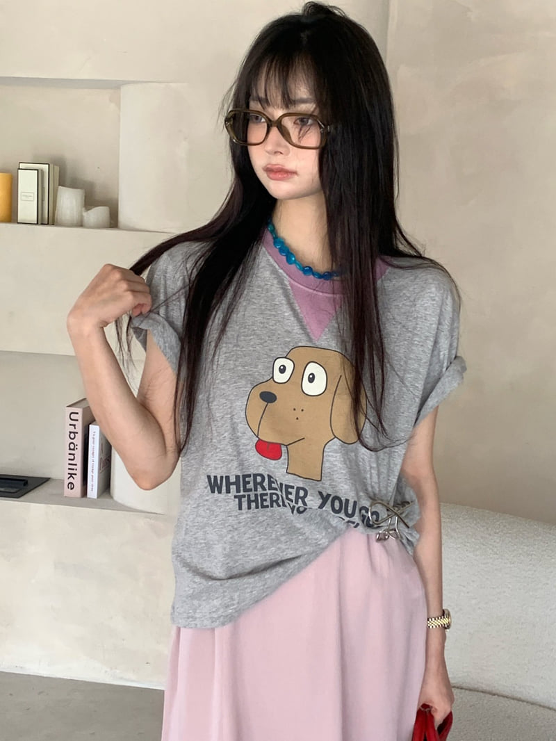 Tarabymotion - Korean Women Fashion - #pursuepretty - Merong Puppy Tee - 7