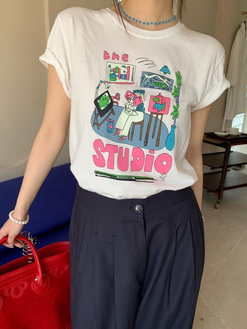 Tarabymotion - Korean Women Fashion - #pursuepretty - Studio Tee - 2