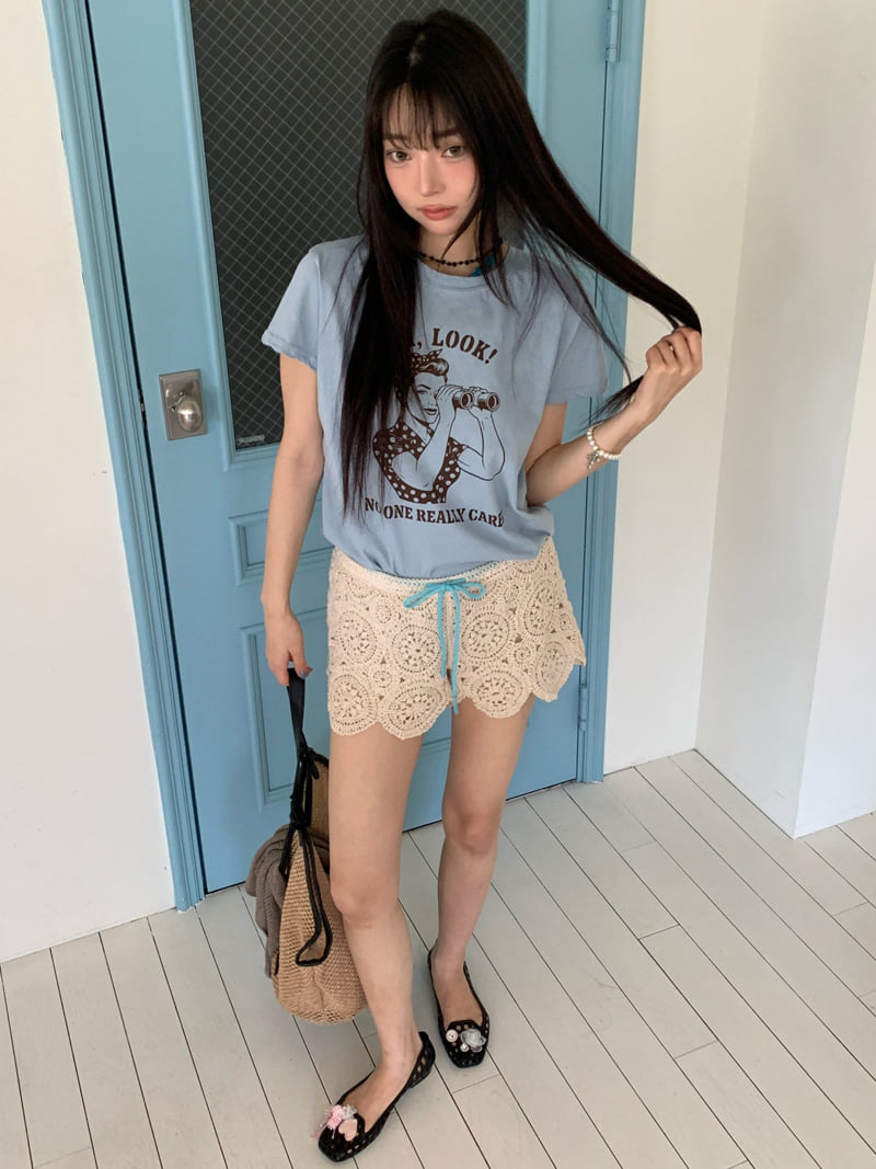 Tarabymotion - Korean Women Fashion - #pursuepretty - Retro Tee - 11