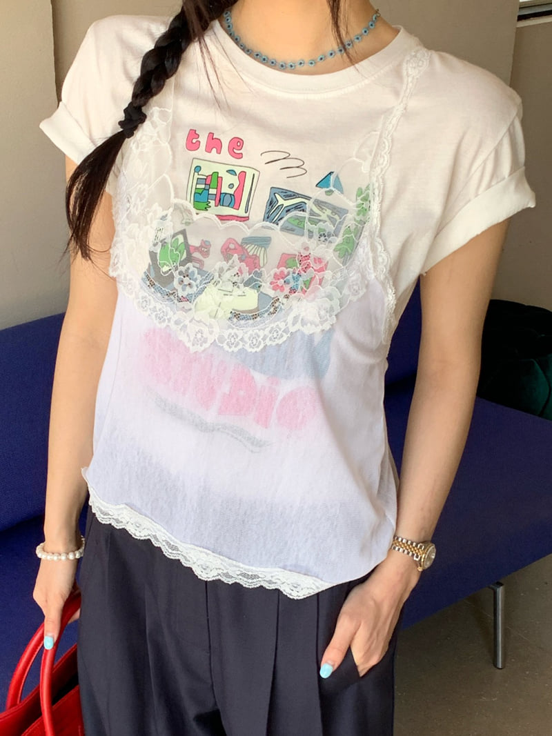 Tarabymotion - Korean Women Fashion - #restrostyle - Studio Tee - 3