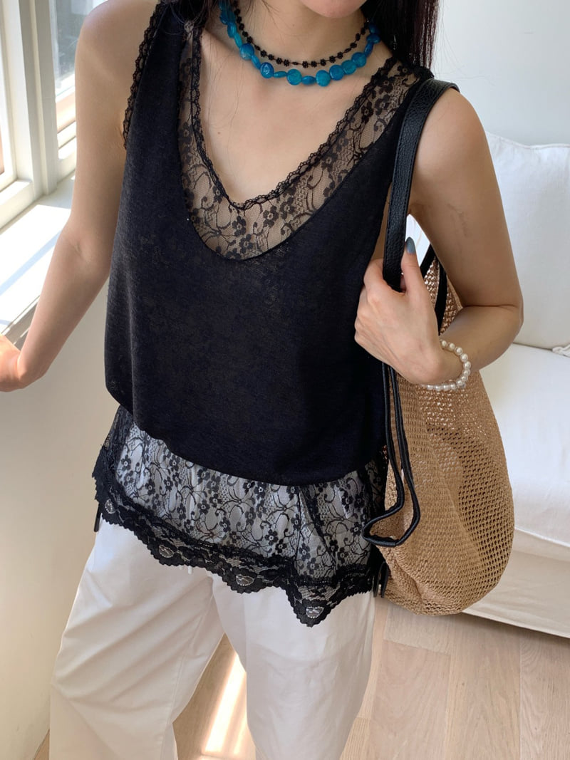Tarabymotion - Korean Women Fashion - #restrostyle - Double Lace Necklace - 10