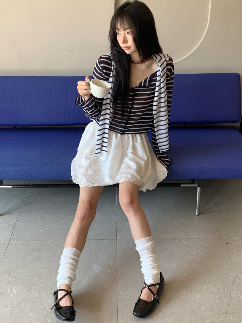 Tarabymotion - Korean Women Fashion - #romanticstyle - Shine Skirt