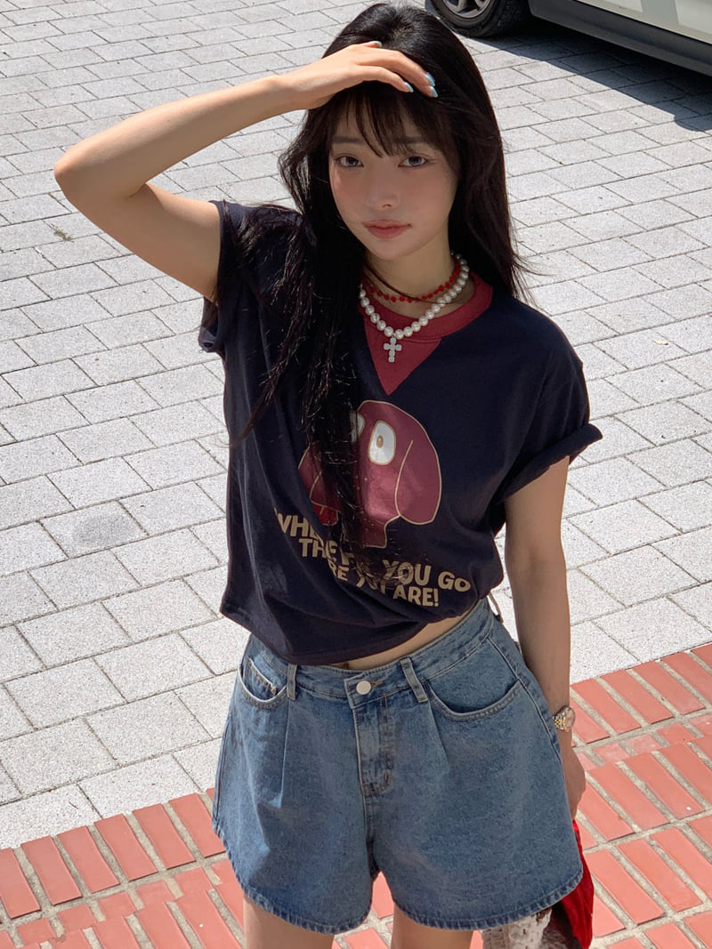 Tarabymotion - Korean Women Fashion - #shopsmall - Merong Puppy Tee - 10