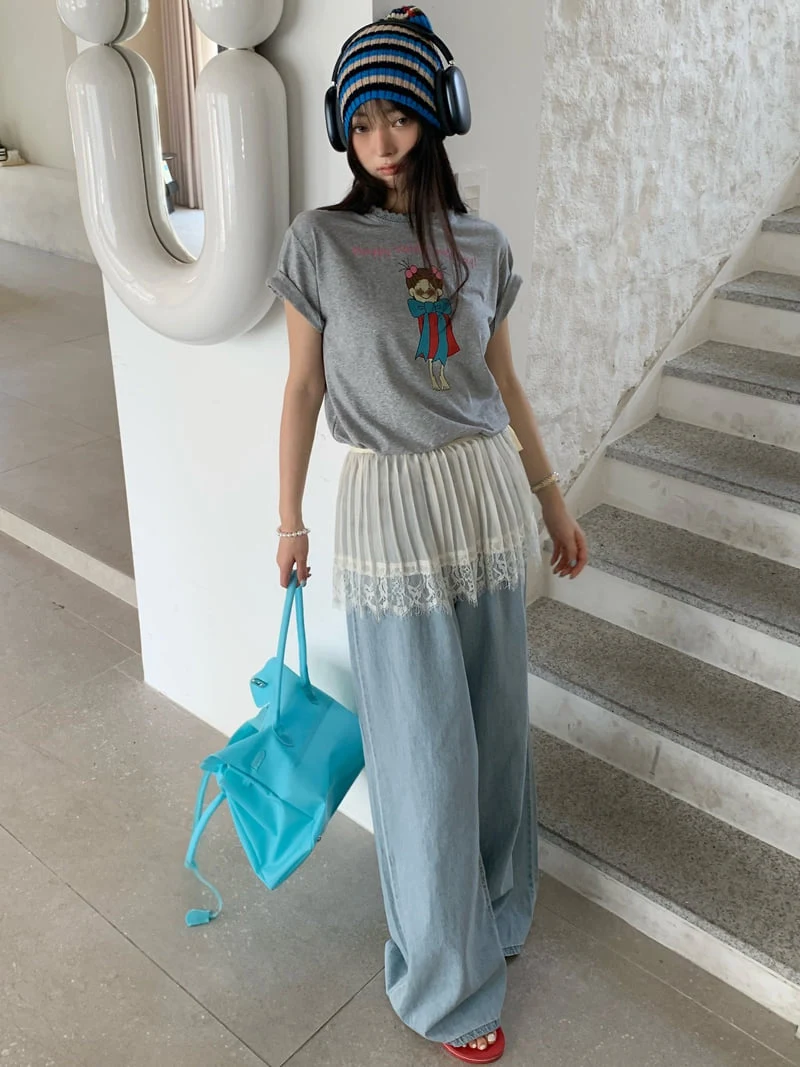Tarabymotion - Korean Women Fashion - #shopsmall - Pleated Wrap Skirt - 6