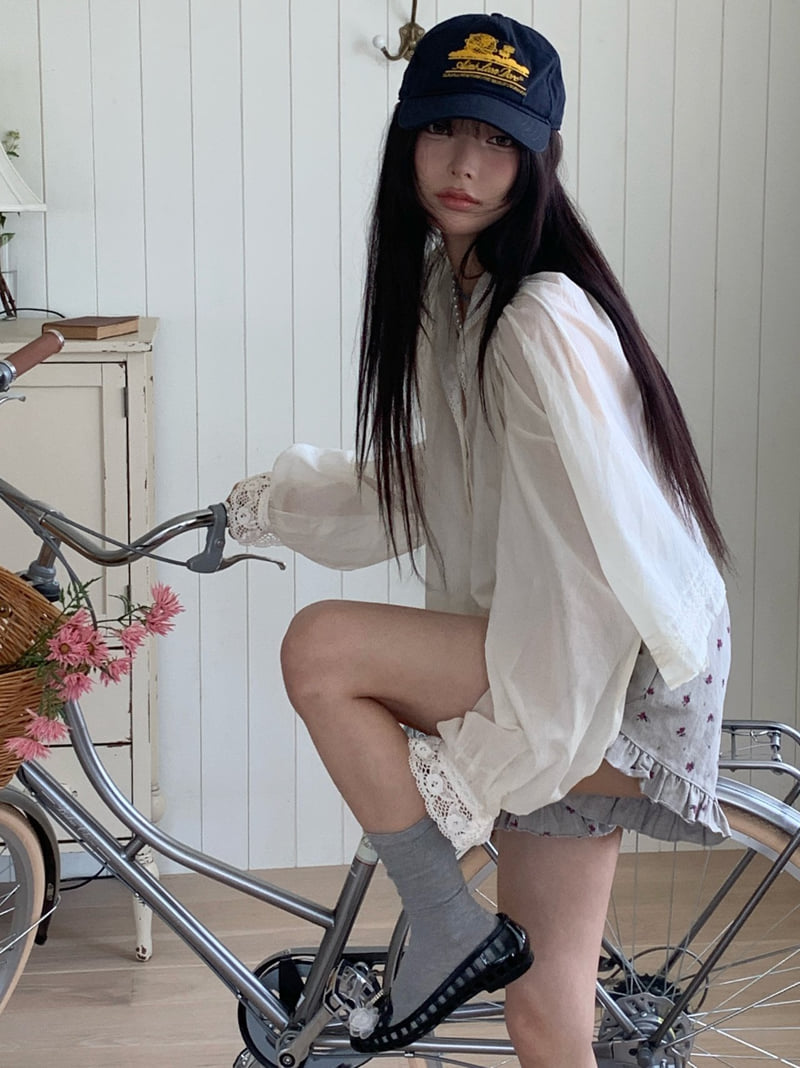 Tarabymotion - Korean Women Fashion - #shopsmall - Lynn Lace Blouse - 8
