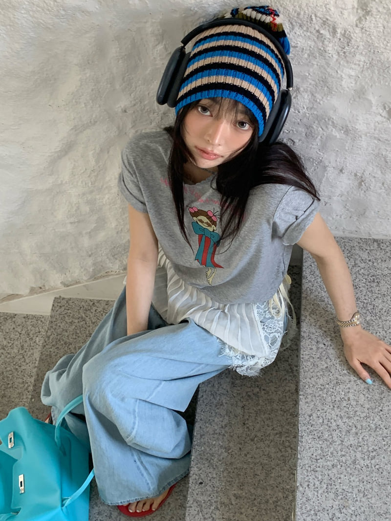 Tarabymotion - Korean Women Fashion - #shopsmall - Valentine Tee - 4