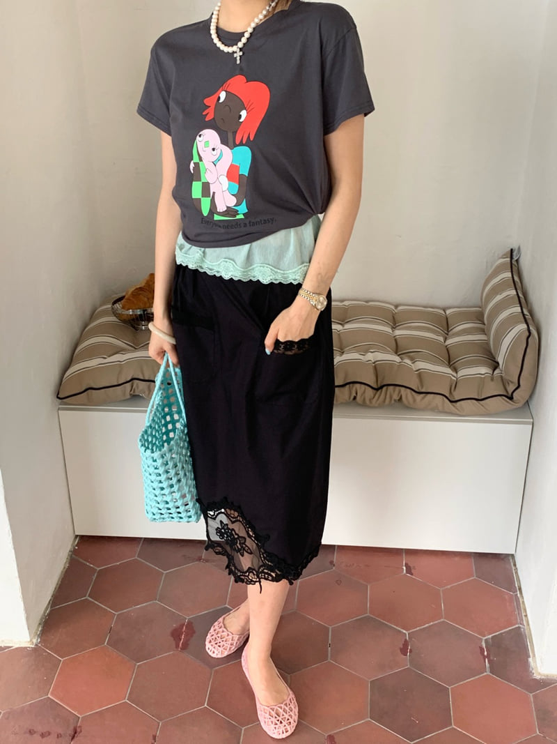Tarabymotion - Korean Women Fashion - #thatsdarling - Apron Skirt
