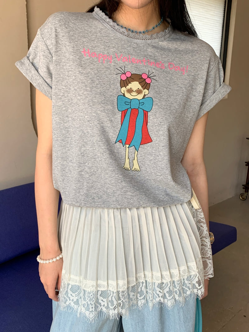 Tarabymotion - Korean Women Fashion - #thelittlethings - Valentine Tee - 5