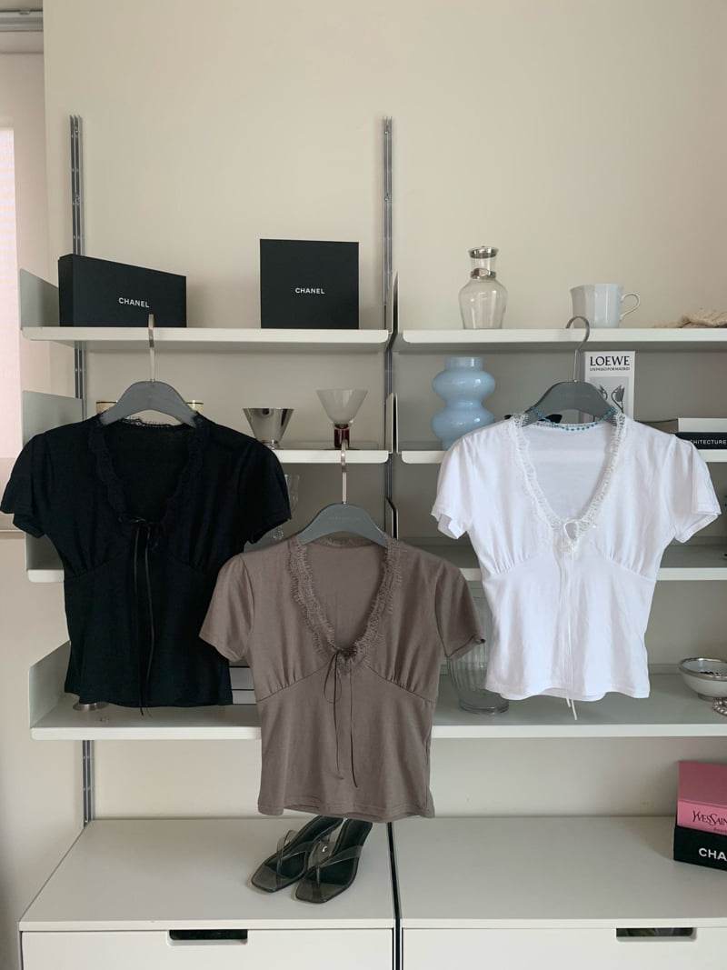Tarabymotion - Korean Women Fashion - #thelittlethings - Mellow Lace Tee - 12