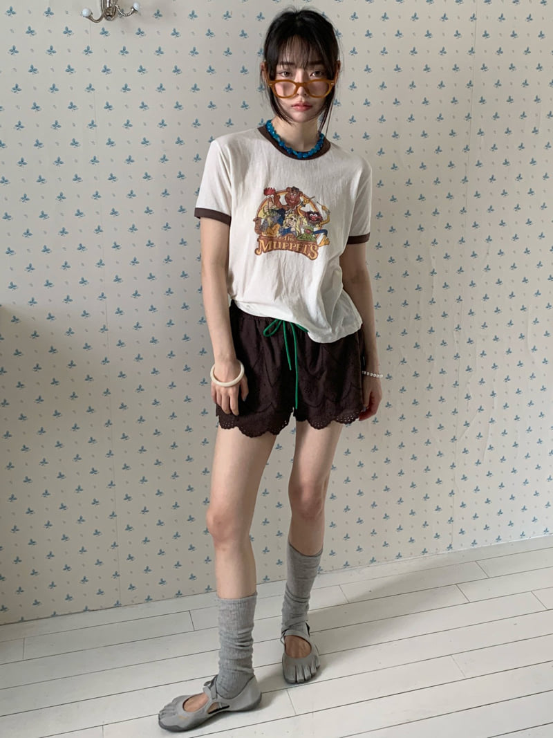 Tarabymotion - Korean Women Fashion - #vintageinspired - Family Tee - 8