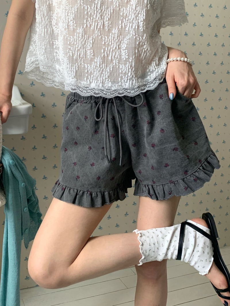 Tarabymotion - Korean Women Fashion - #vintagekidsstyle - Frill Shorts - 12
