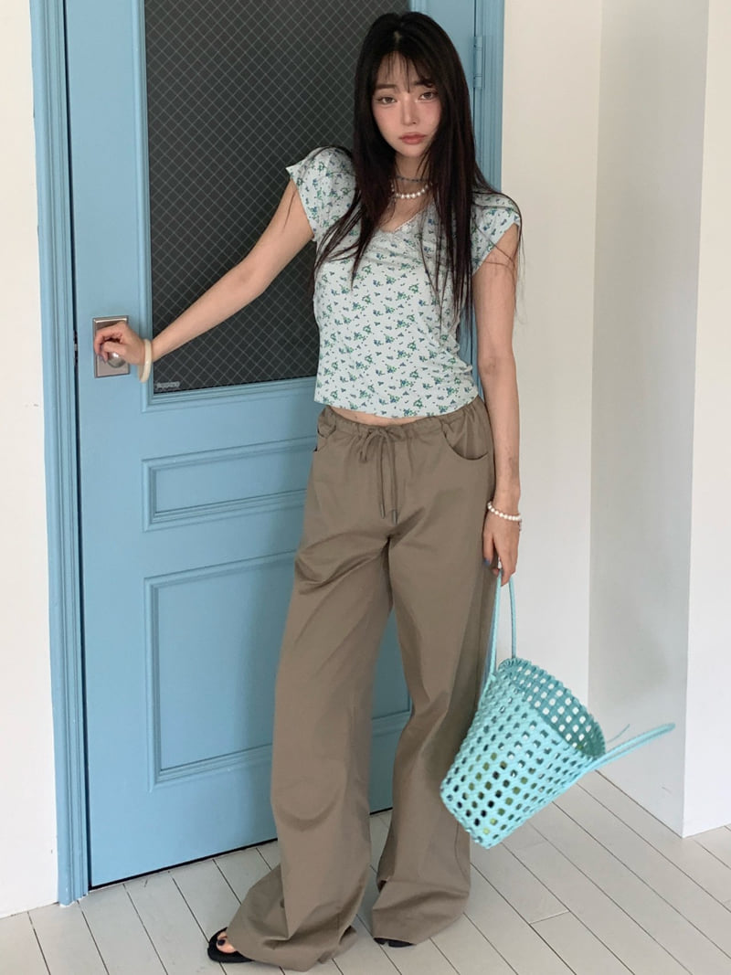 Tarabymotion - Korean Women Fashion - #vintagekidsstyle - Beach Free Pants - 5