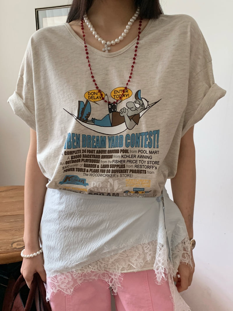 Tarabymotion - Korean Women Fashion - #womensfashion - Hammock Tee - 10
