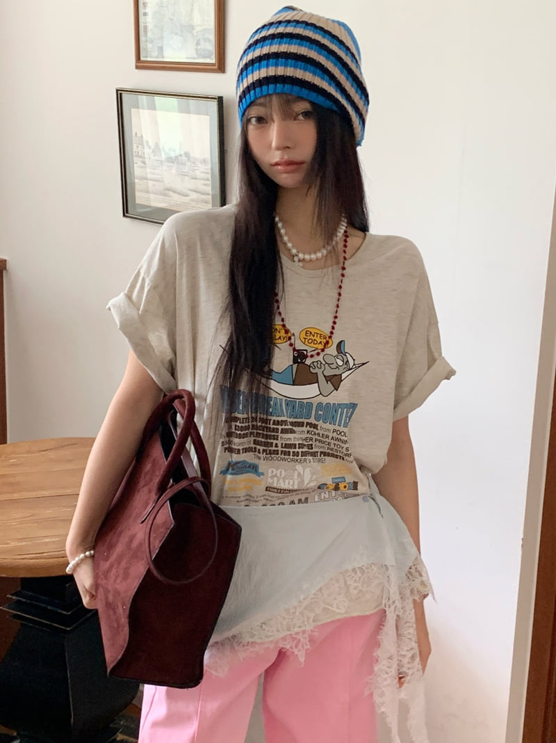 Tarabymotion - Korean Women Fashion - #womensfashion - Hammock Tee - 8