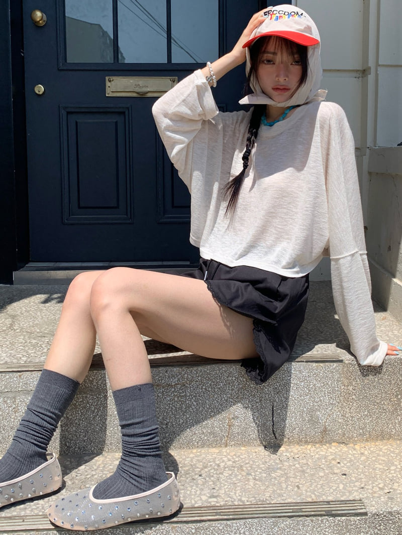 Tarabymotion - Korean Women Fashion - #womensfashion - Linen Sweatshirt