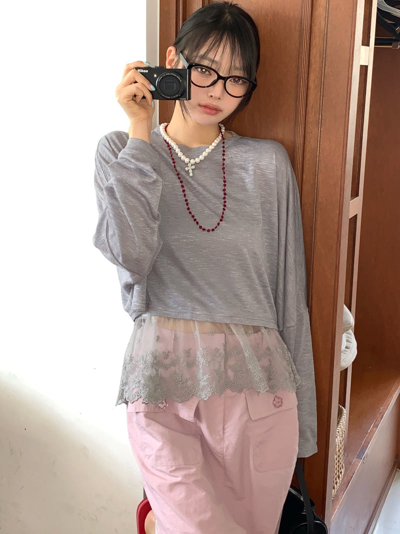 Tarabymotion - Korean Women Fashion - #womensfashion - Linen Sweatshirt - 7