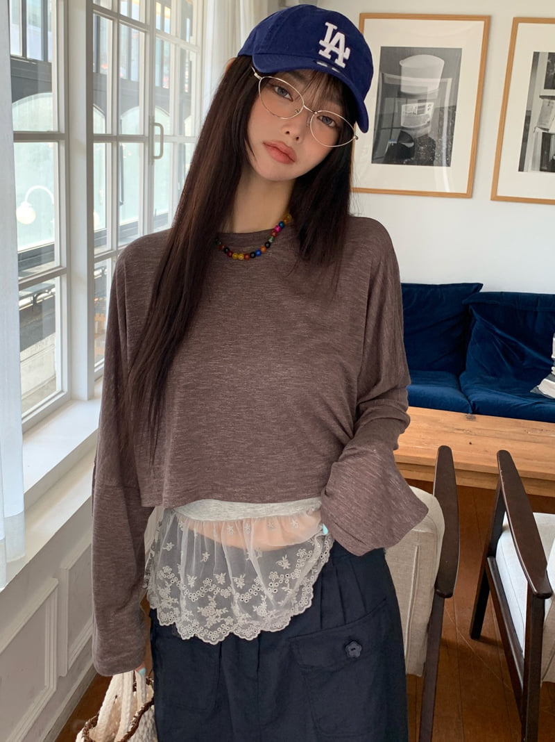 Tarabymotion - Korean Women Fashion - #womensfashion - Linen Sweatshirt - 9