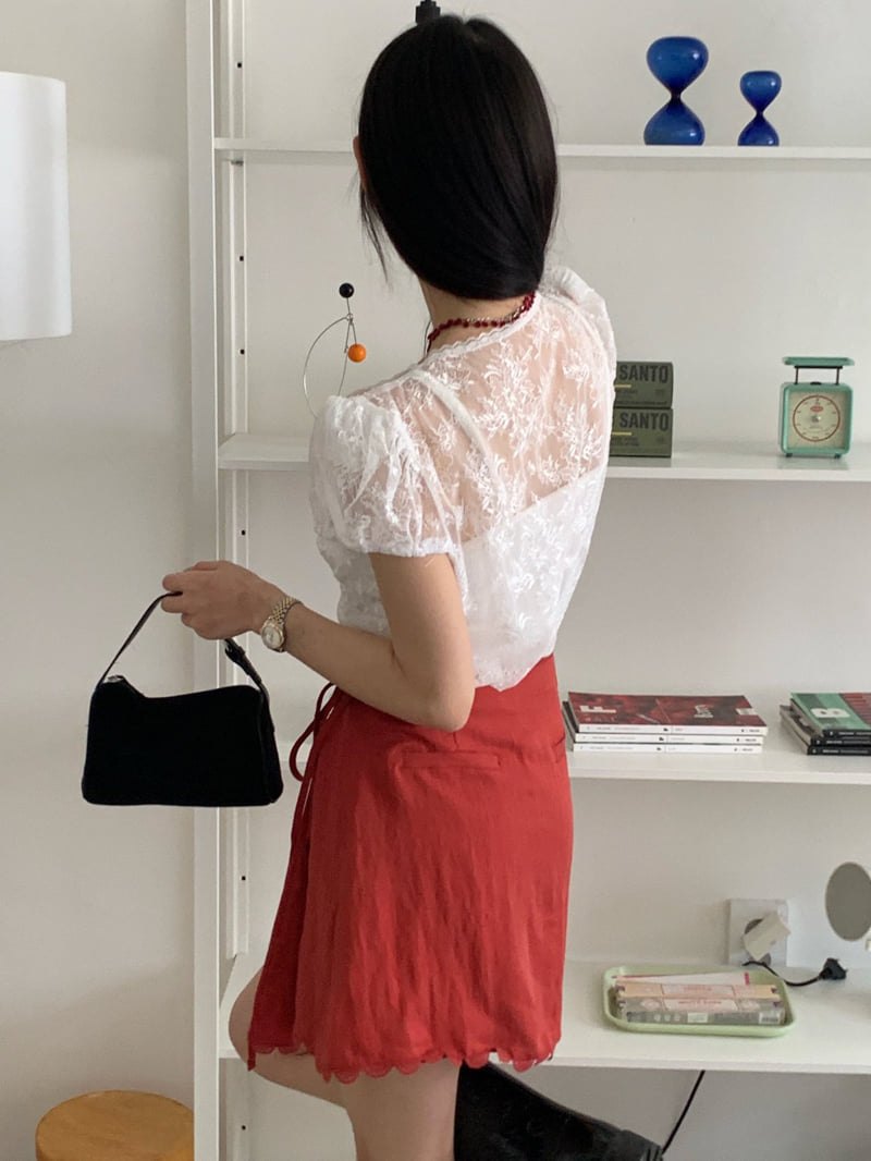 Tarabymotion - Korean Women Fashion - #momslook - Pocket Wrap Skirt - 4