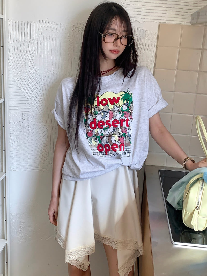 Tarabymotion - Korean Women Fashion - #womensfashion - Open World Tee - 5