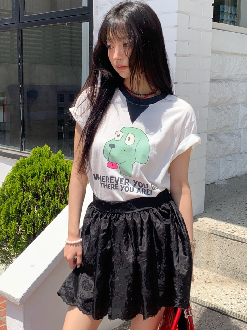 Tarabymotion - Korean Women Fashion - #momslook - Merong Puppy Tee - 4