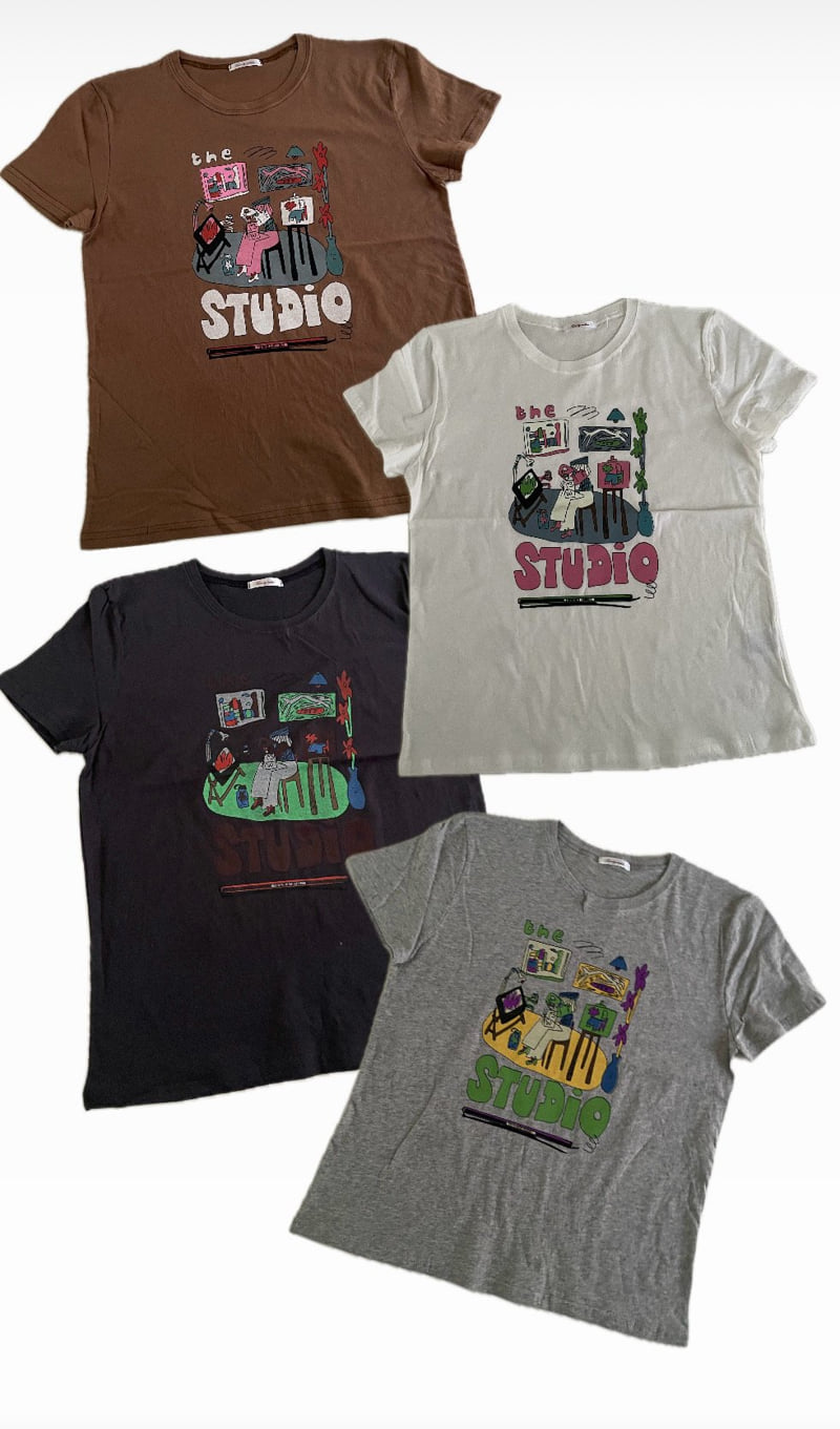 Tarabymotion - Korean Women Fashion - #womensfashion - Studio Tee - 11