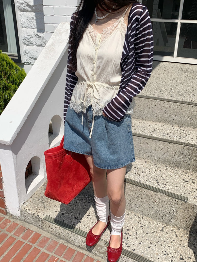 Tarabymotion - Korean Women Fashion - #womensfashion - Deli Half Jeans - 10