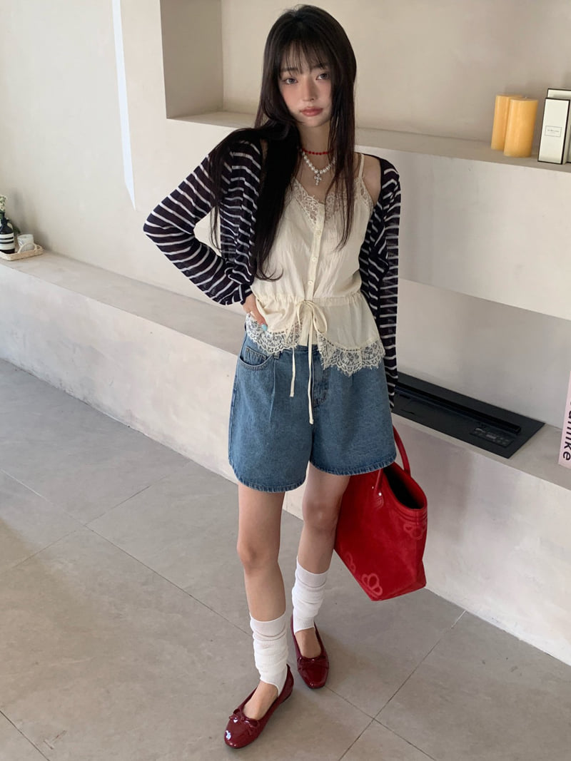 Tarabymotion - Korean Women Fashion - #womensfashion - Deli Half Jeans - 12