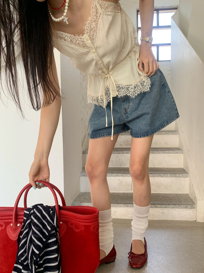 Tarabymotion - Korean Women Fashion - #womensfashion - Deli Half Jeans - 8