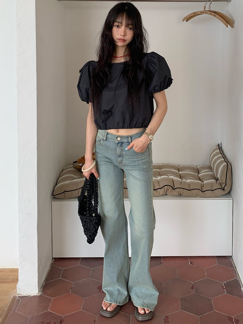 Tarabymotion - Korean Women Fashion - #womensfashion - Stretch Washed Jeans - 3
