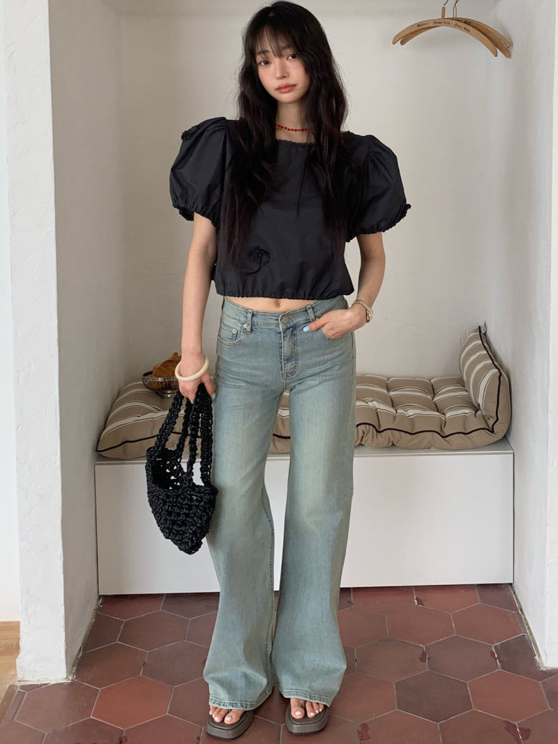 Tarabymotion - Korean Women Fashion - #womensfashion - Stretch Washed Jeans - 5