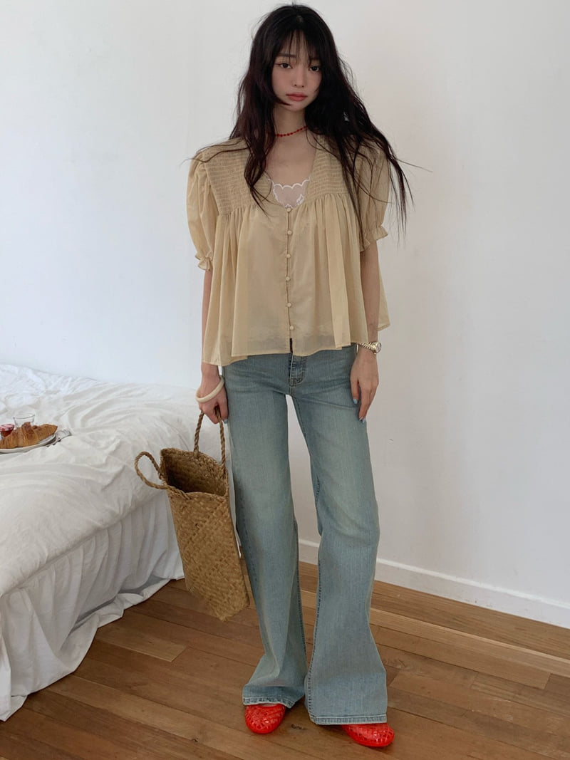 Tarabymotion - Korean Women Fashion - #womensfashion - Stretch Washed Jeans - 7