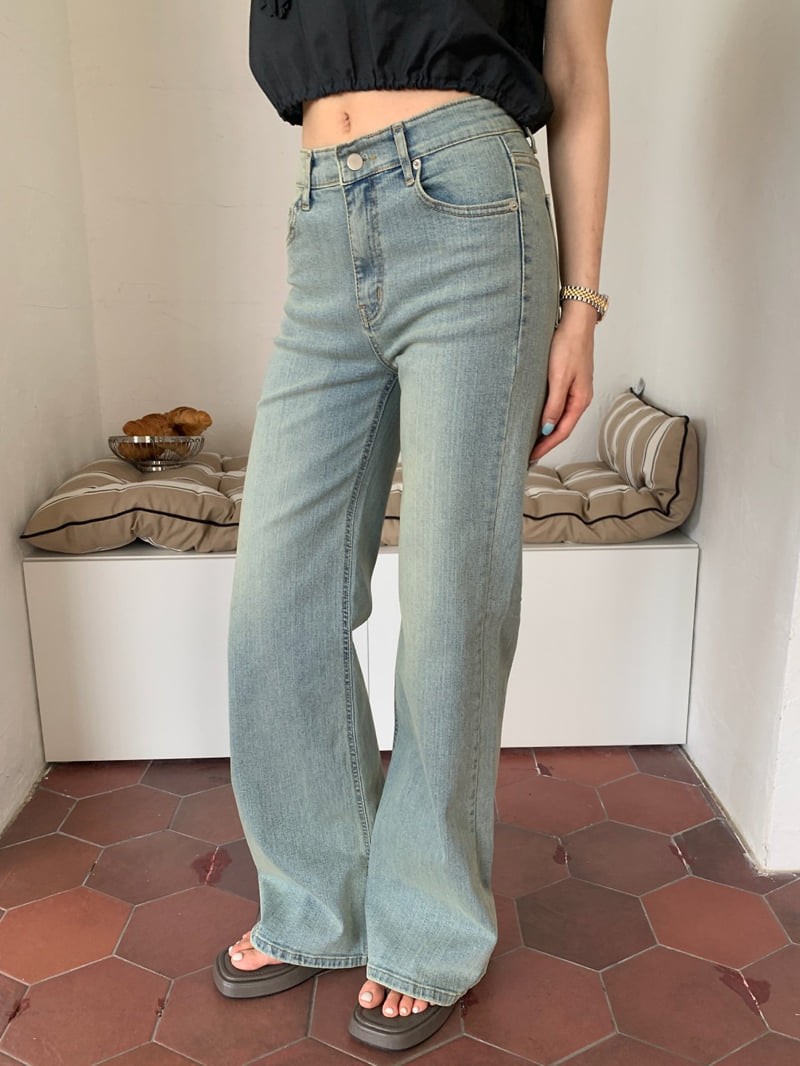 Tarabymotion - Korean Women Fashion - #womensfashion - Stretch Washed Jeans - 9