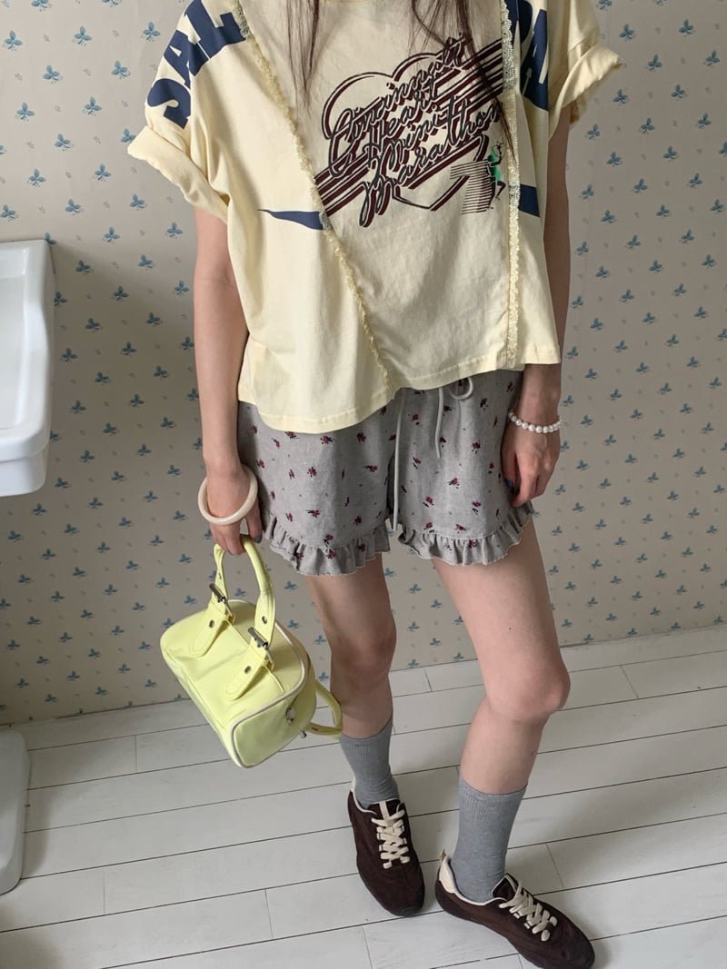 Tarabymotion - Korean Women Fashion - #womensfashion - Cut Vintage Tee - 8