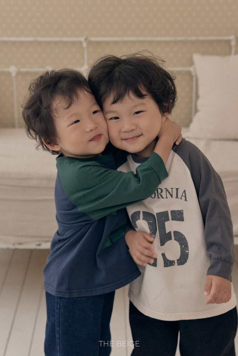 The Beige - Korean Baby Fashion - #babyboutique - Contrast Raglan Tee - 3