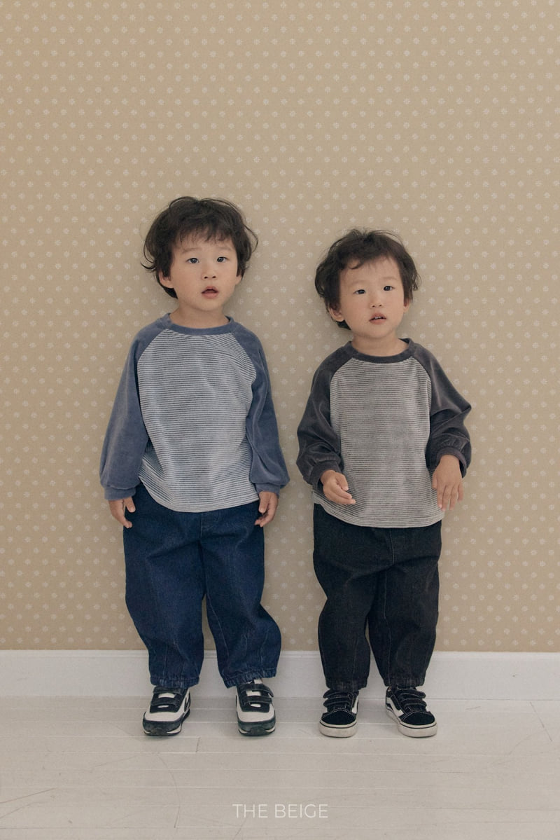 The Beige - Korean Baby Fashion - #babyboutique - Velvet Stripe Tee