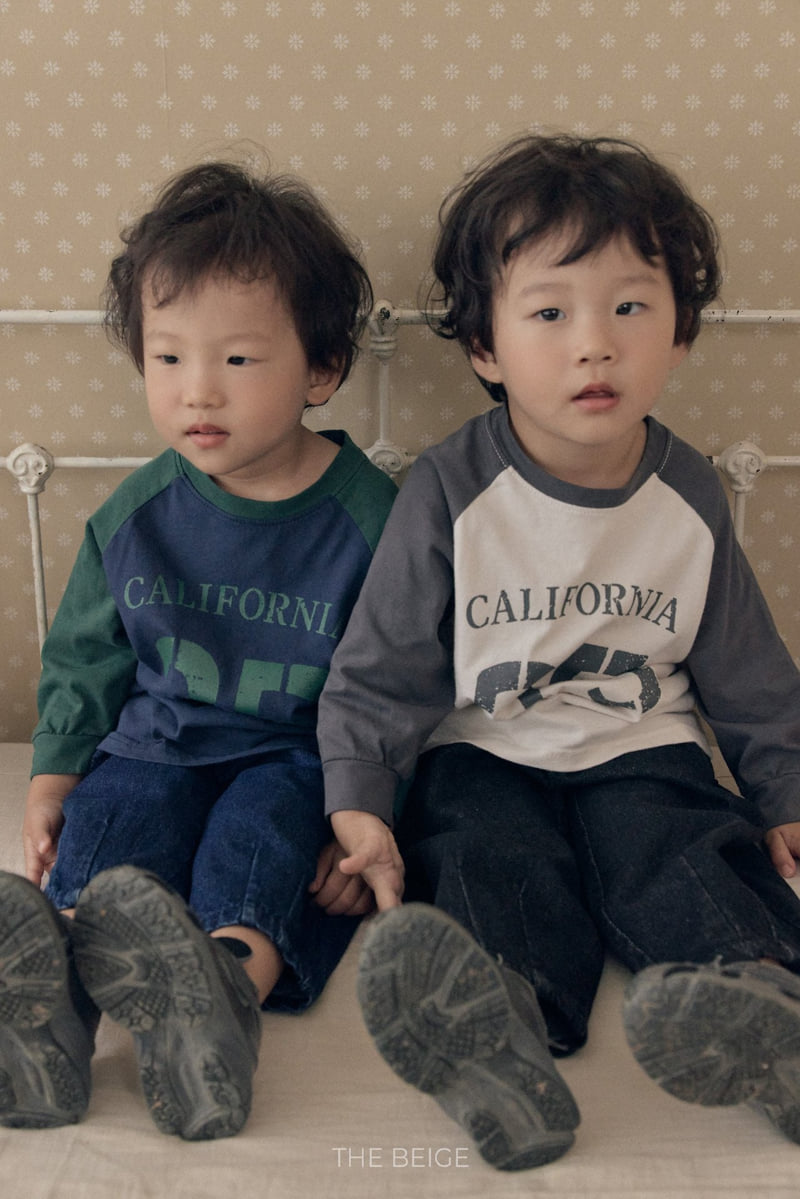 The Beige - Korean Baby Fashion - #babyboutique - Contrast Raglan Tee - 4