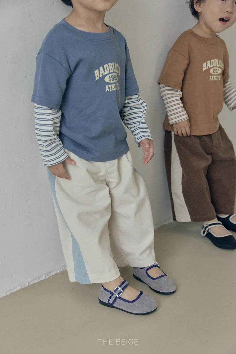 The Beige - Korean Baby Fashion - #babyboutiqueclothing - Contrast Corduroy Pants - 9