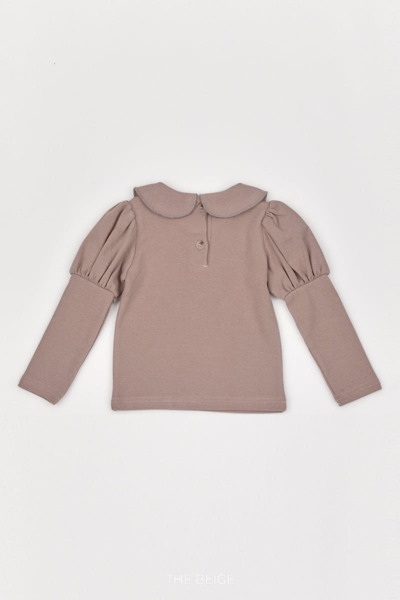 The Beige - Korean Baby Fashion - #babyclothing - Collar Embroidery Tee - 10