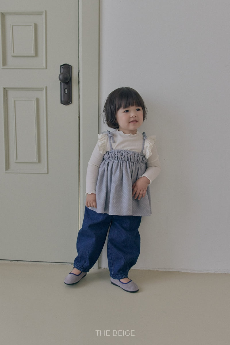 The Beige - Korean Baby Fashion - #babyclothing - Dot Bustier - 9