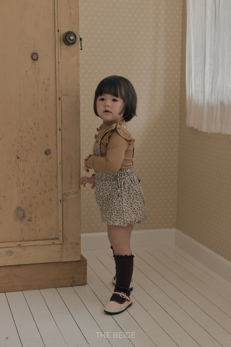 The Beige - Korean Baby Fashion - #babyclothing - Rib Frill Tee - 3