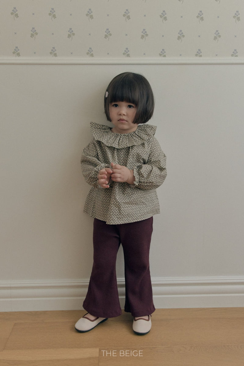 The Beige - Korean Baby Fashion - #babyclothing - Rib Bootcut Pants - 3