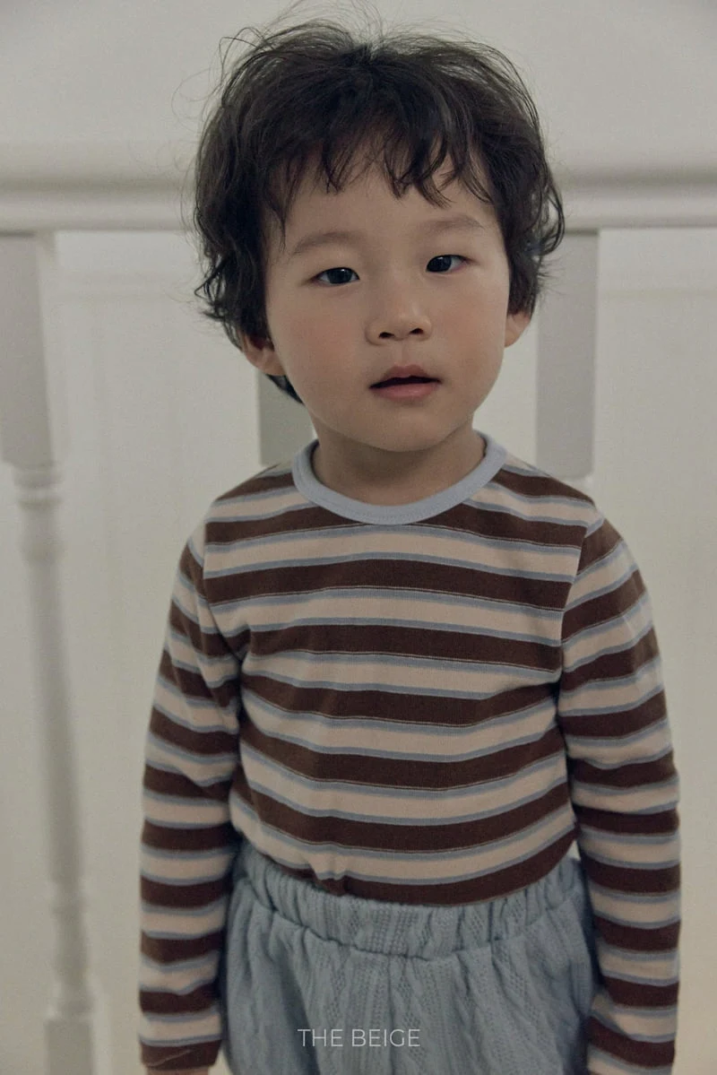 The Beige - Korean Baby Fashion - #babyfashion - Multi Stripe Tee - 7