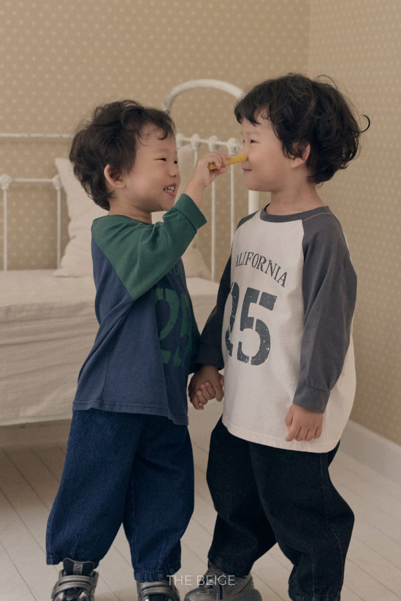 The Beige - Korean Baby Fashion - #babyfashion - Contrast Raglan Tee - 6