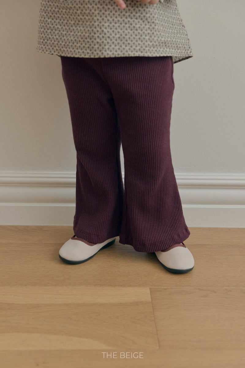 The Beige - Korean Baby Fashion - #babyclothing - Rib Bootcut Pants - 4