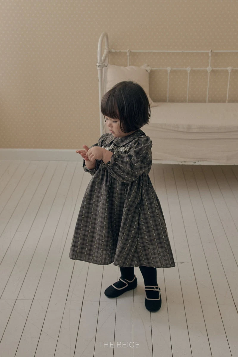 The Beige - Korean Baby Fashion - #babyfever - Smock One-piece