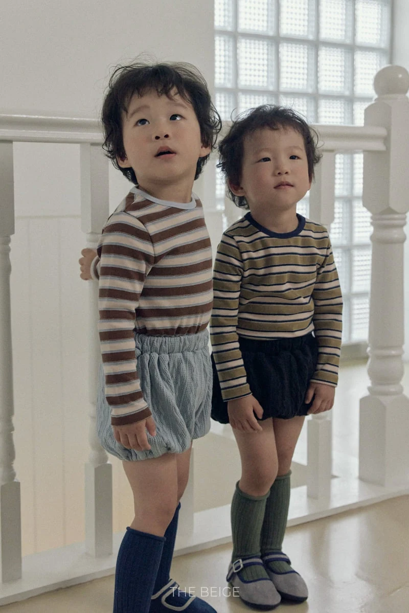 The Beige - Korean Baby Fashion - #babyfever - Multi Stripe Tee - 8