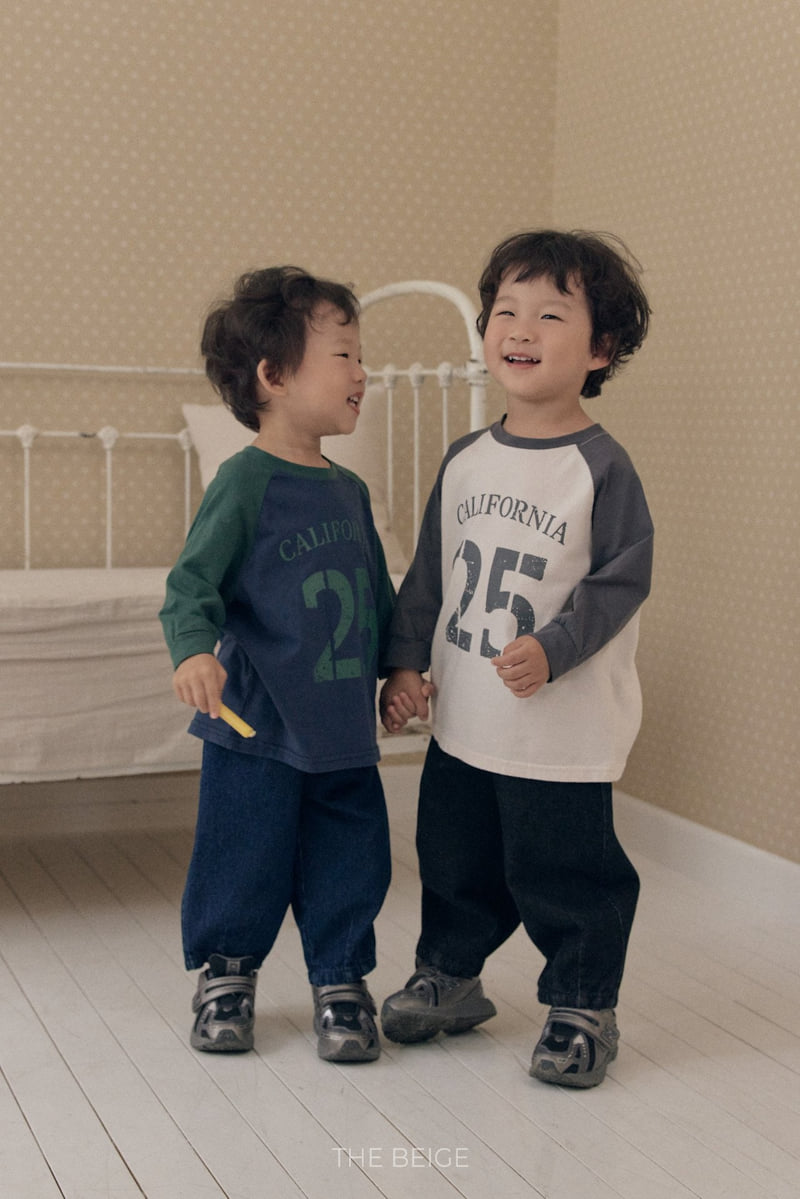 The Beige - Korean Baby Fashion - #babyfever - Contrast Raglan Tee - 7